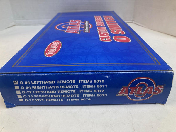 Atlas O 6070 O-54 Left Hand Remote Switch Custom Supreme Nickel Silver 3-Rail