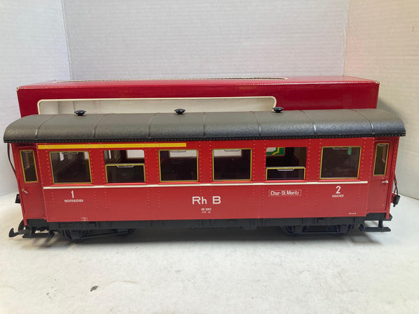 LGB 3063 Passenger Car – Pre-Owned Very Good Condition – Interior Lights via Roof Electrical Hookups