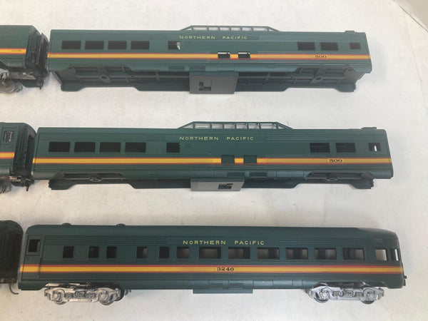 COMPLETE Lot of 6 Athearn Blue Box HO Northern Pacific Passenger Cars - 2 Kits + 4 Built