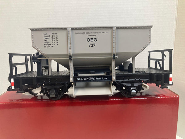 LGB 4141 OEG Ballast/Hopper Car – G-Scale, Pre-Owned, Very Good Condition
