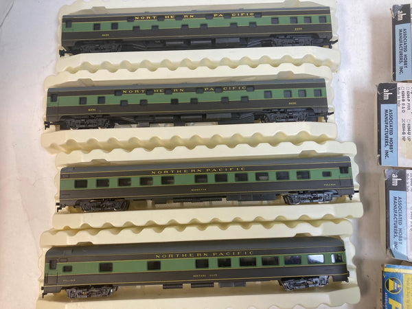 AHM Rivarossi HO Northern Pacific Passenger Car Lot (4) - x3 Sleepers, Observation