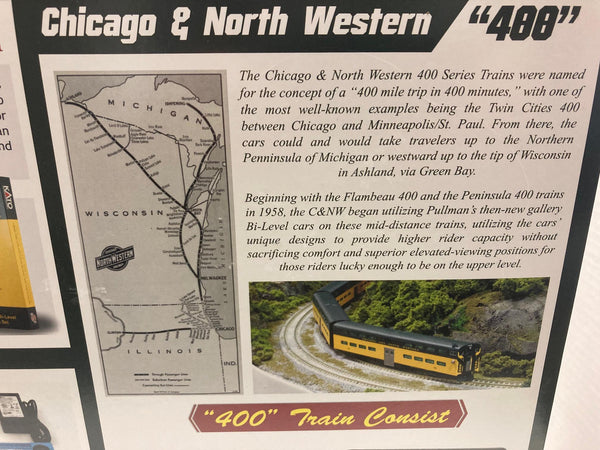 KATO Chicago And N Western "400" Classic N Scale Train Starter Set