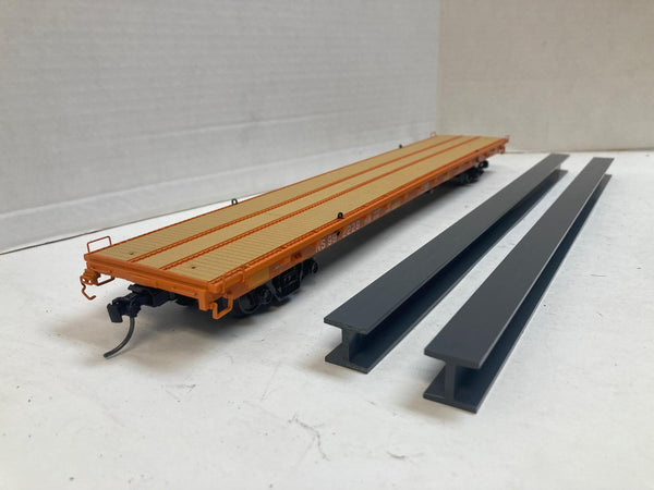 MTH Premier 20-95147 Norfolk Southern 60' Flat Car w/ Steel Beam Load O Scale