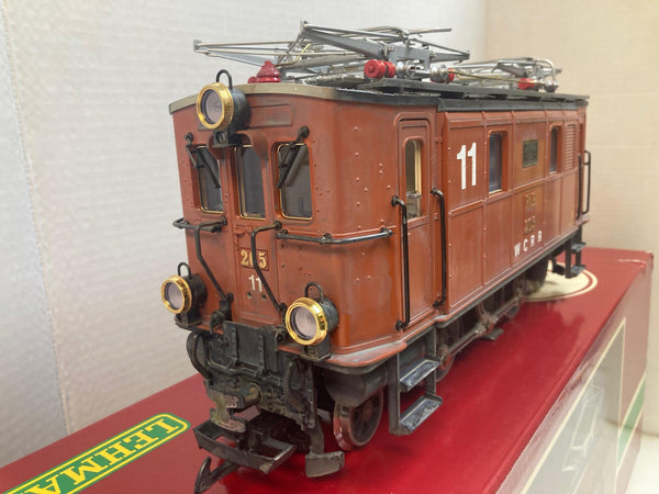 LGB 2045 “W.C.R.R” #205-11 — Custom Weathered RhB GE 2/4 Electric (Amazing Finish, Great Condition) w/ Conductor