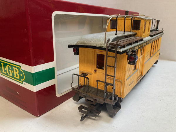 LGB 4175 D&RGW Caboose – G Scale – Custom Weathered – Pre Owned Great Condition