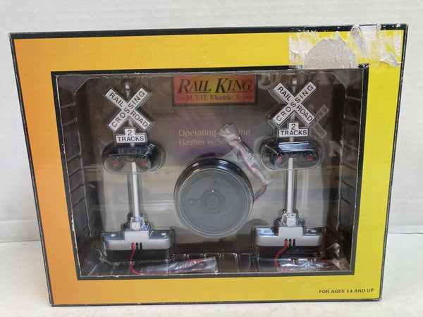 MTH RailKing 30-11014 Scale Crossing Flasher w/ Sound - NOS NIB