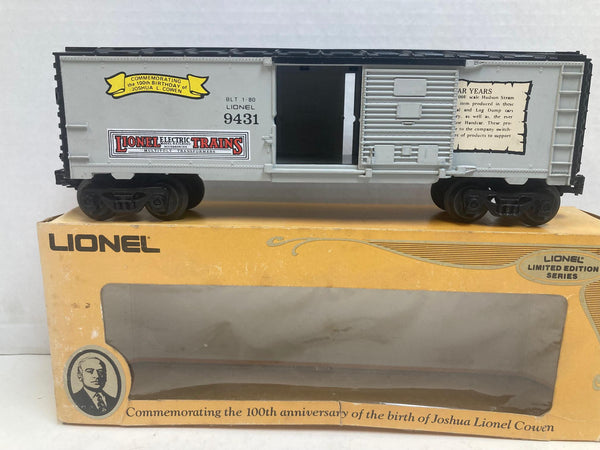 Lionel Joshua Lionel Cowen Boxcar "The Pre-War Years" 6-9431 w/Box Pre-Owned
