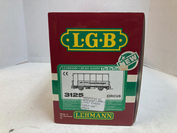 LGB 3125 Circus & Menagerie Passenger Car – G Scale – Pre-Owned Very Good Condition
