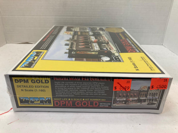 DPM Gold Night Life Kit Number 663 New Sealed N Scale 1:160 199