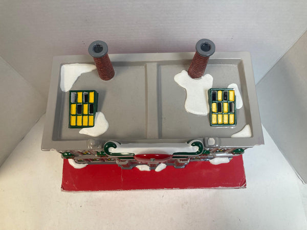 Department 56 Snow Village Coca-Cola Bottling Plant #5469-0 – Very Good Condition, Lighted Building w/ Box