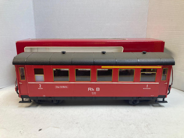 LGB 3063 Passenger Car – Pre-Owned Very Good Condition – Interior Lights via Roof Electrical Hookups