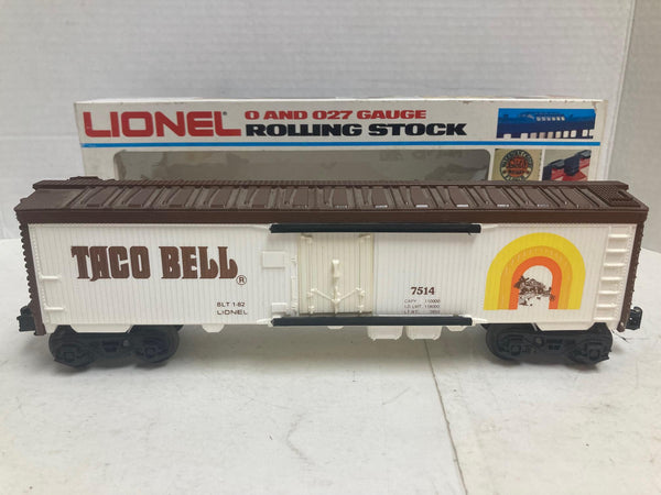 Lionel 6-7514 Taco Bell Reefer Boxcar O Gauge - Great Condition - Appears Unused