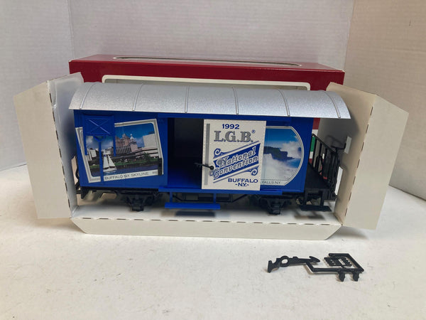 LGB 4028CC 1992 Buffalo NY National Convention Boxcar – LNIB – G Scale – Limited Edition -