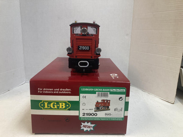 LGB 21900 Red Diesel Switcher Locomotive DUO-System G Scale w/ Box