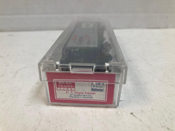 Micro-Trains MTL N Scale U.S. Virgin Islands 40' Boxcar Special Run - NOS