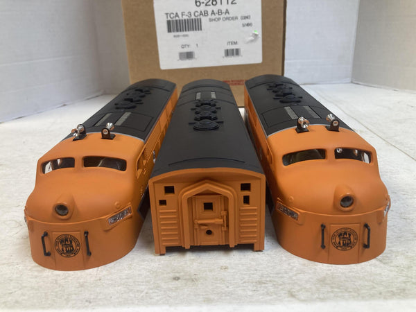 Lionel 6-11737 TCA 40th Anniversary F3 A-B-A Diesel Engine Shells Set O Gauge Like New