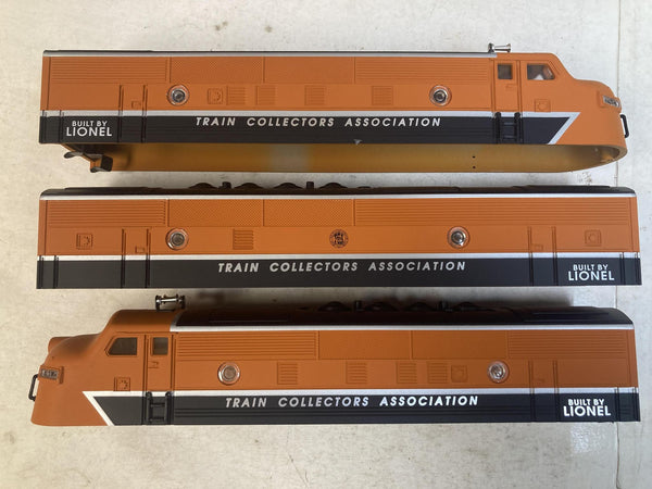 Lionel 6-11737 TCA 40th Anniversary F3 A-B-A Diesel Engine Shells Set O Gauge Like New