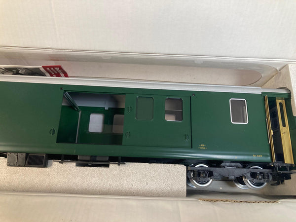 For sale is an LGB 31690 Baggage Car, G Scale, in excellent pre-owned condition.