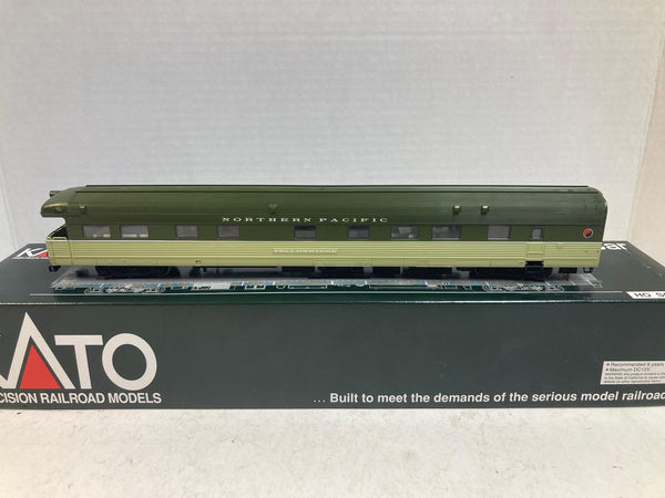Kato HO Northern Pacific “Yellowstone” Corrugated Business Car 35-6010 – Excellent Condition