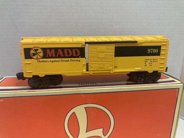 Lionel 6-26239 M.A.D.D Boxcar – O Gauge – Pre-Owned Good Condition