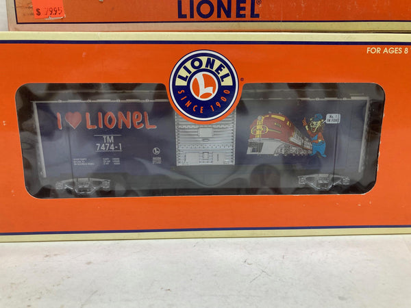 Lionel "I Love" Car Lot: Lionel 36236, NY 19949, NV 19926, RI 19971