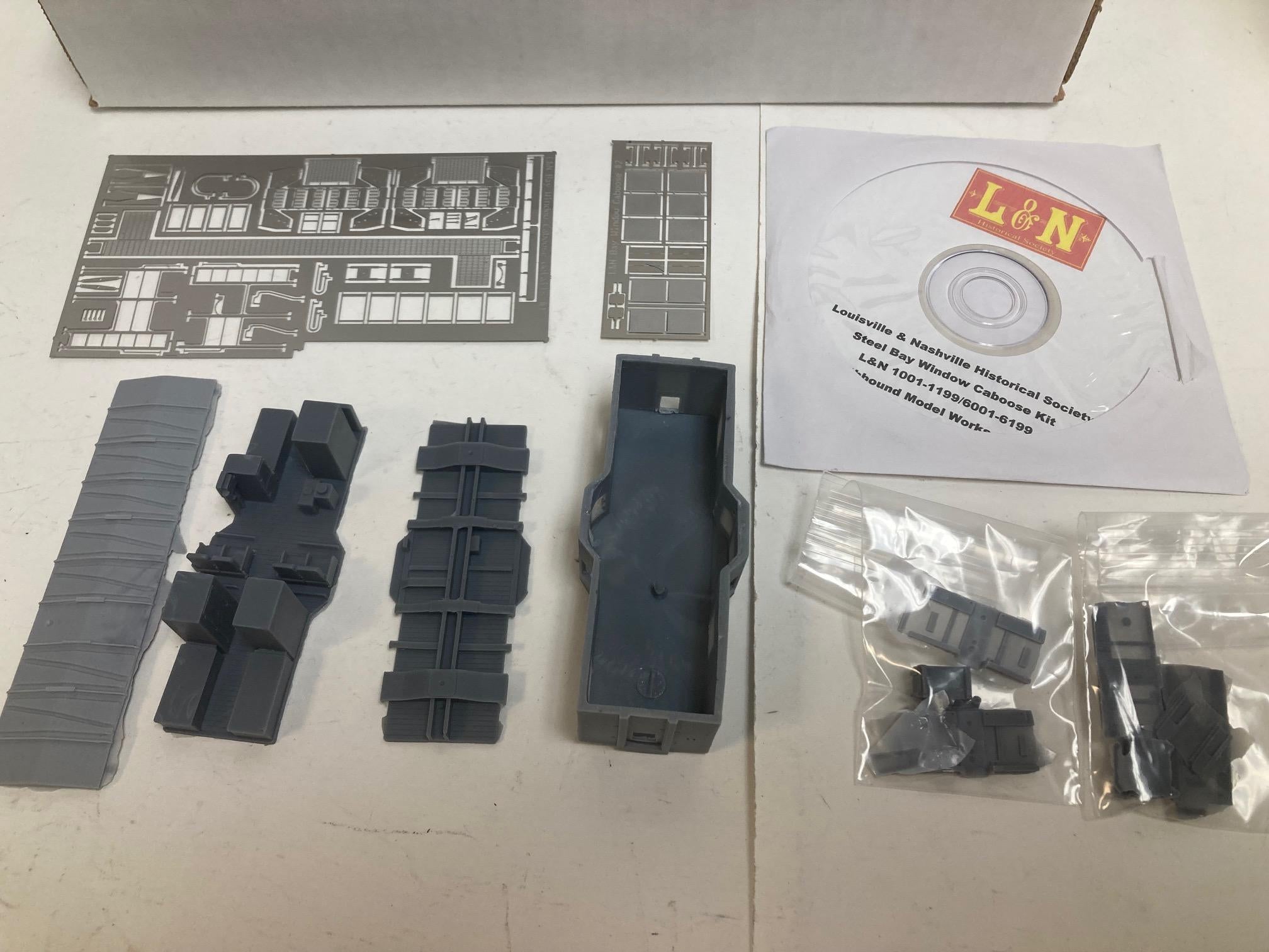 Southbound Model Works L & N Steel Bay Window Caboose HO Kit "Collectors" (1001-1199/6001-6199)