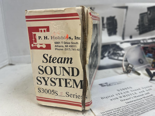 PH Hobbies S3005S Digital Steam Sound System Kit Whistle Bell - O/G Scale