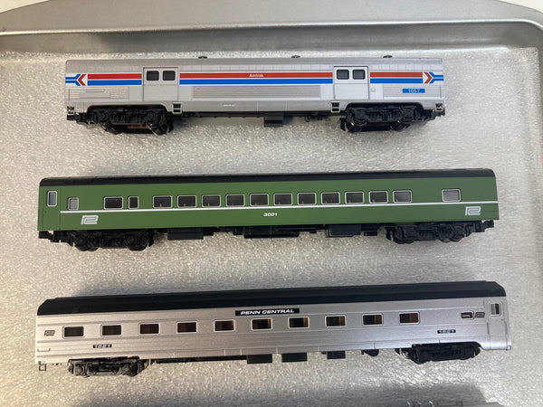 N Scale Kato 106-1971 Amtrak Rainbow Era 8-Car Passenger Car Set – Brand New – Box Missing