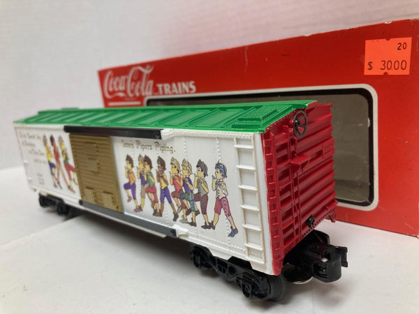 K-Line Coca-Cola Holiday Christmas "Leven Pipers Piping" Sound/Music Car 98 (K-644705) O Scale