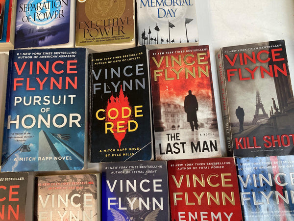 Mitch Rapp Series by Vince Flynn – Complete Set 1999–2024 (Kyle Mills) – 22+ Books – Lot