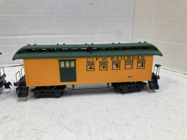 Mantua HO Petticoat Junction C&FW Hooterville Cannonball 3 Passenger Car Lot