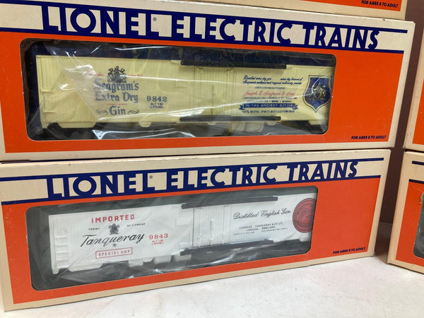 COMPLETE Set 16 Lionel Billboard Reefers - Spirits & Liquor 9800 Series - all but 1 in original boxes