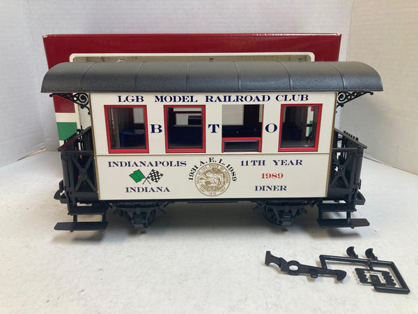 LGB 3007CC Model Railroader Club Car – Indianapolis Edition – LNIB – G Scale – Limited Edition
