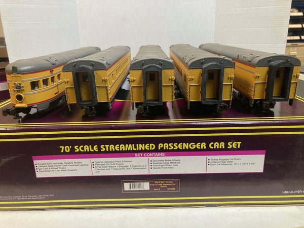 MTH Premier 20-6566 & 20-6666 Union Pacific City of San Francisco 7-Car Set - O Scale
