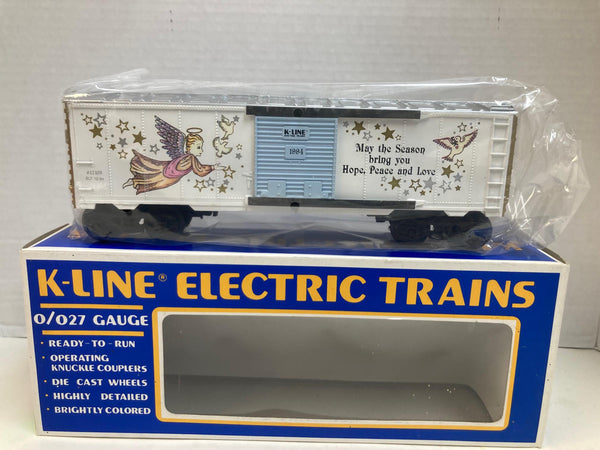 K-Line 1994 Christmas Boxcar K-647403 – O Gauge Holiday Freight Car