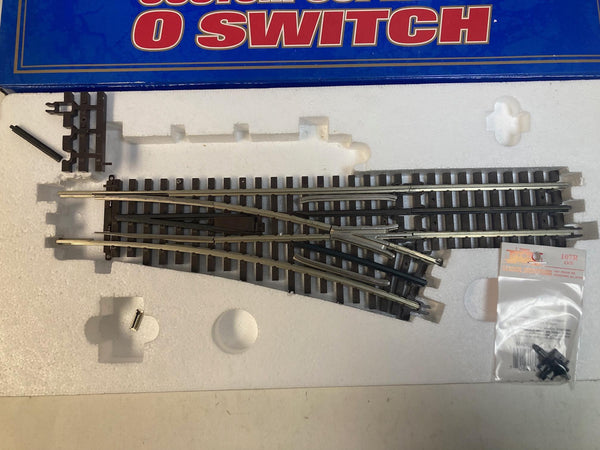 Atlas O 6071 O-54 RH Switch - FOR REPAIR - Middle Rail Disconnected + Caboose Industries Throw