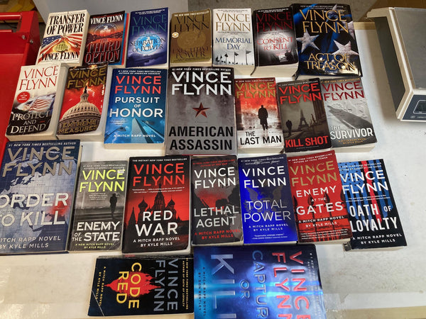 Mitch Rapp Series by Vince Flynn – Complete Set 1999–2024 (Kyle Mills) – 22+ Books – Lot