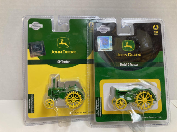 Athearn John Deer Tractor 4 Pack: 50 Series, Model B, GP, Model D (7750, 7751, 7754, 7755)