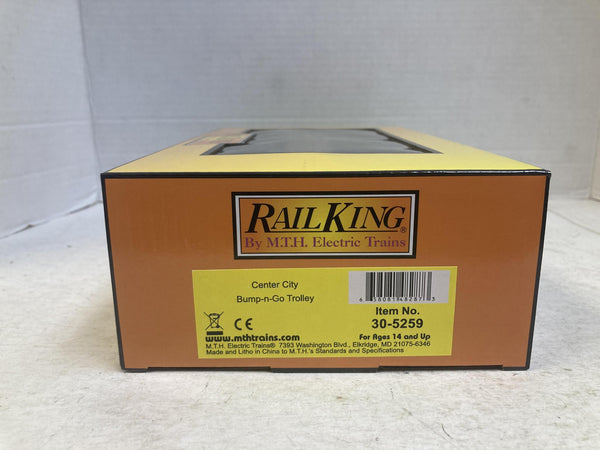 MTH RailKing 30-5259 Center City Bump-n-Go Trolley O Gauge Brand New NIB Copy