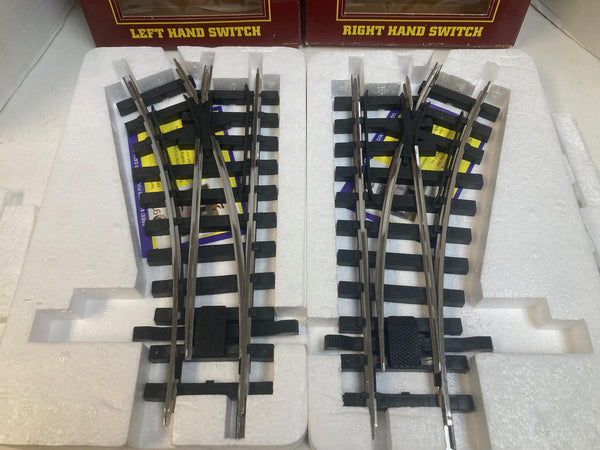 Bachmann Big Haulers G Scale Manual Switch Pair - Left & Right - 94351 94352