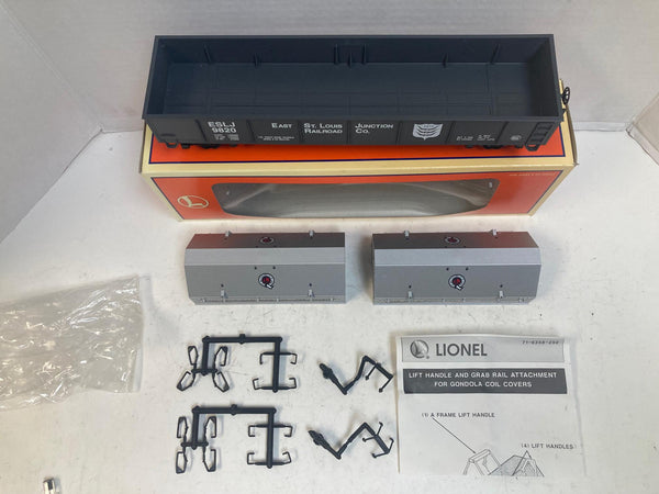 Lionel 6-26913 E. St. Louis Gondola w/ Coil Covers – O Gauge – Pre-Owned Very Good