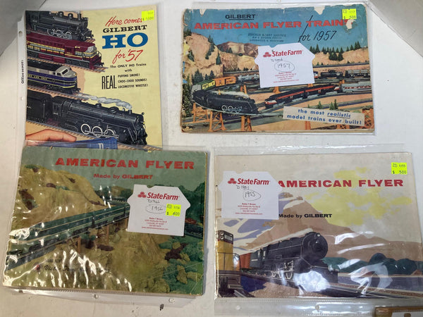 Lot of 7 American Flyer Magazines 1952–1957 – Vintage Collector Issues