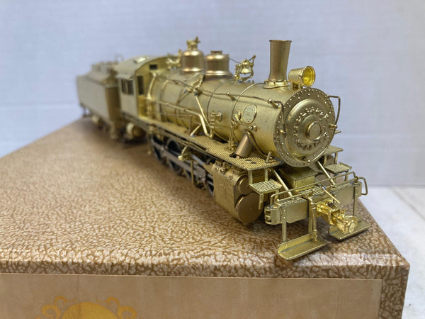Sunset Models HO Brass AT&SF Santa Fe 0-8-0 "825" Class Steam Loco & Tender EX