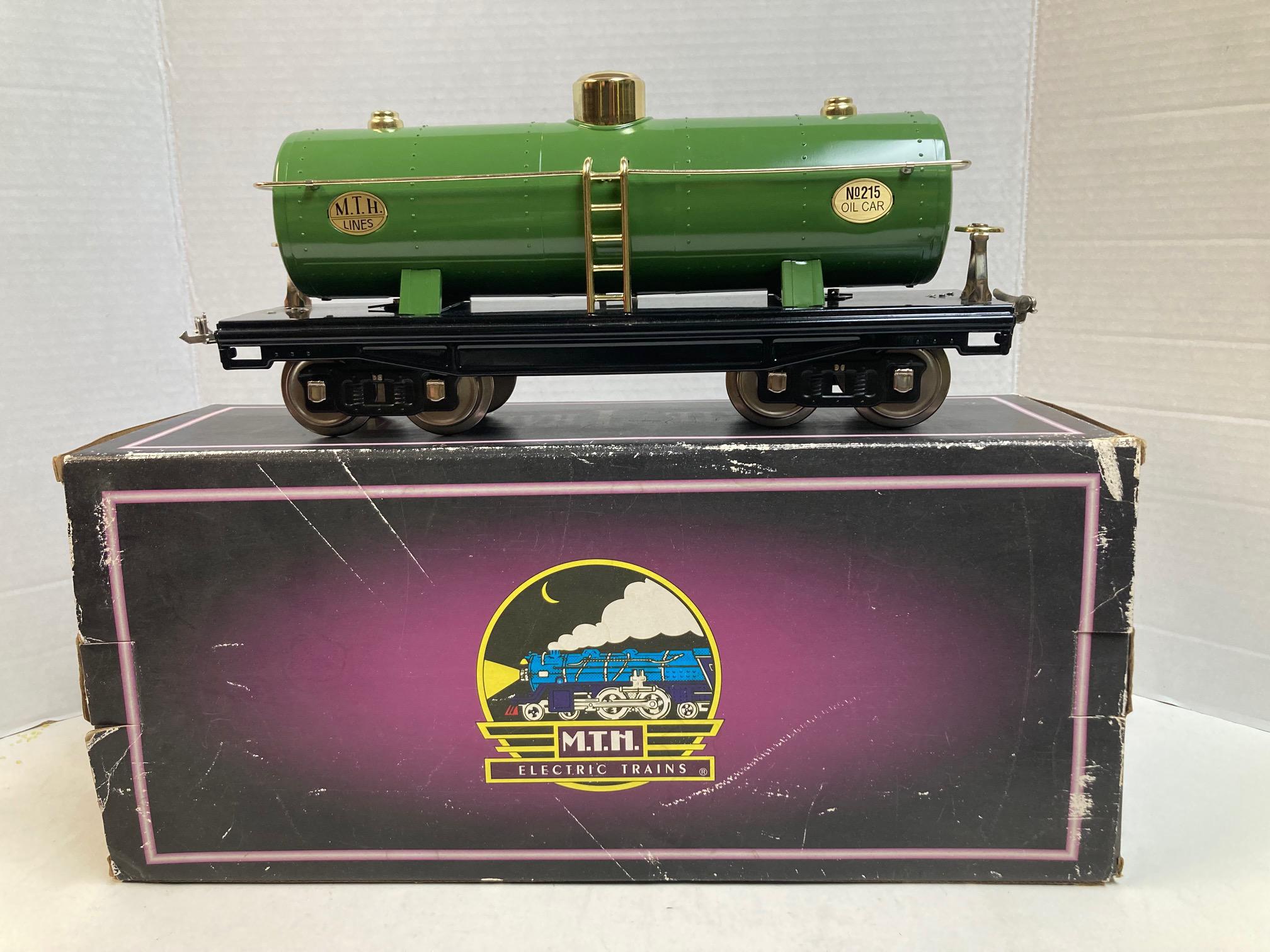 MTH Tinplate Traditions No. 215 Tank Car 10-1051 – Pre Owned Excellent Condiiton