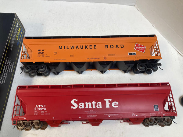 Weaver Duke Energy 3-Bay Offset Coal Car 2-Rail O Scale (48/300) NEW + MTH & Atlas Covered Hoppers Lot