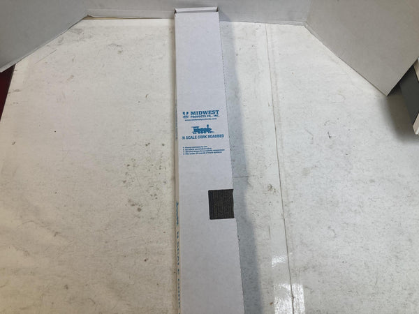 Midwest Products #3019 N Scale Cork Roadbed – Full Box (25pc per box, 36" Strips)