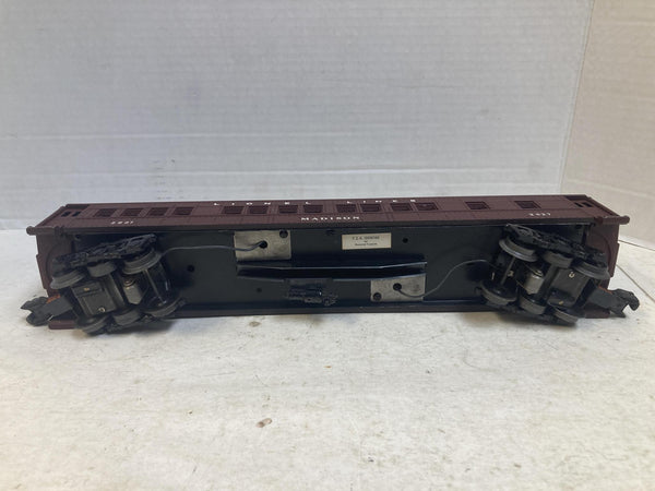 Vintage Lionel 2627 Madison Passenger Car TCA Restored Tinplate Identag O Gauge