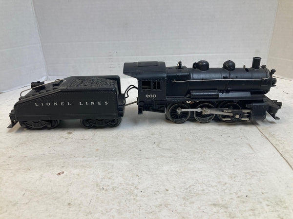 Lionel Lines #203 O/O27 Scale 0-6-0 Bell Ringer Steam Loco & Tender EX Works