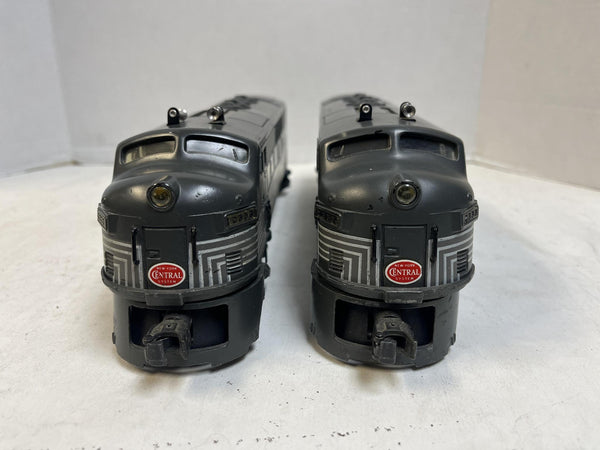 Lionel Postwar 2333 New York Central F3 AA Diesel Set - Wire Mesh Vents - Tested