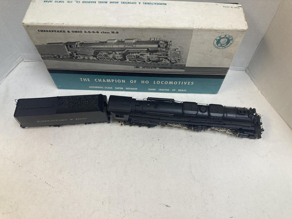 Akane HO Scale Brass C&O 2-6-6-6 Class H-8 Allegheny Steam Locomotive & Tender